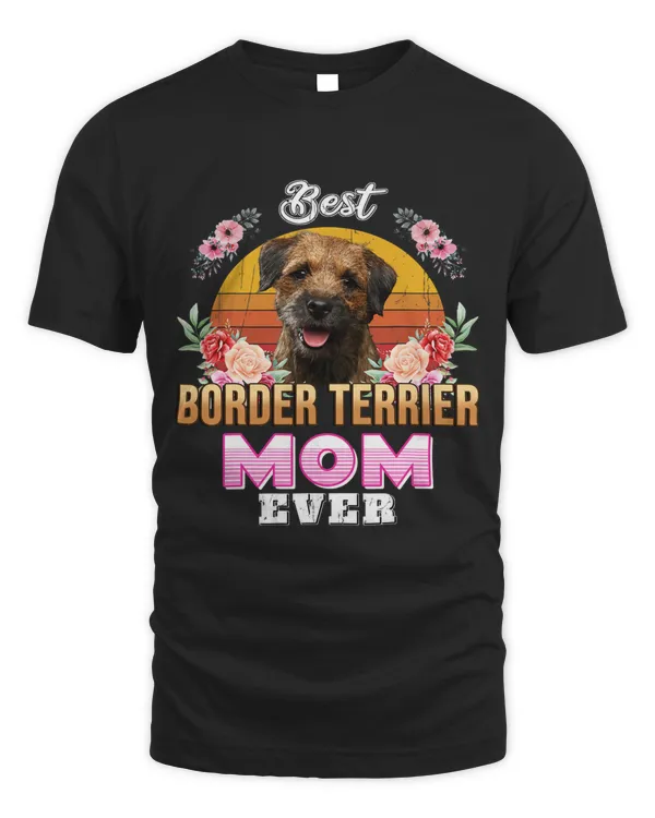 Vintage Best Border Terrier Mom Ever Mothers Day For Dog Mom