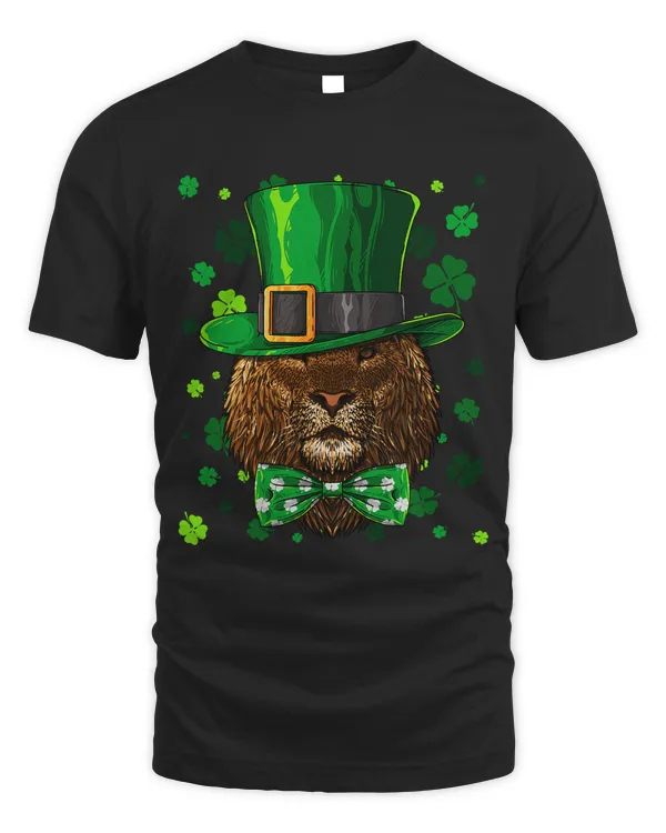 Lion St Patricks Day Animal Leprechaun Hat Shamrock