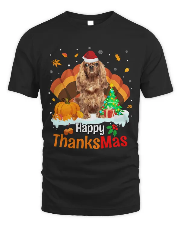 Thanksgiving Cavalier King Charles Spaniel Happy Christmas 12