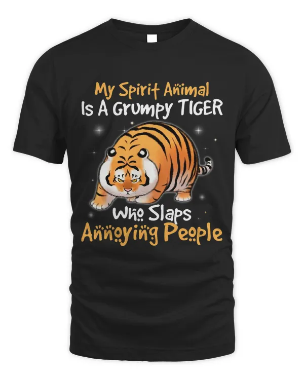 my spirit animal is a grumpy tiger who slaps annoying people