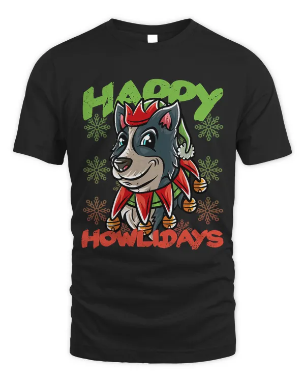 Happy Howlidays Border Collie Elf Dog Merry Christmas Dogs 51