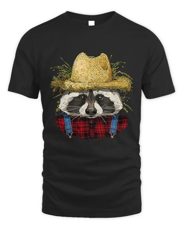 Raccoon Farmer Farming Agriculture Rancher Trash Panda Lover 113
