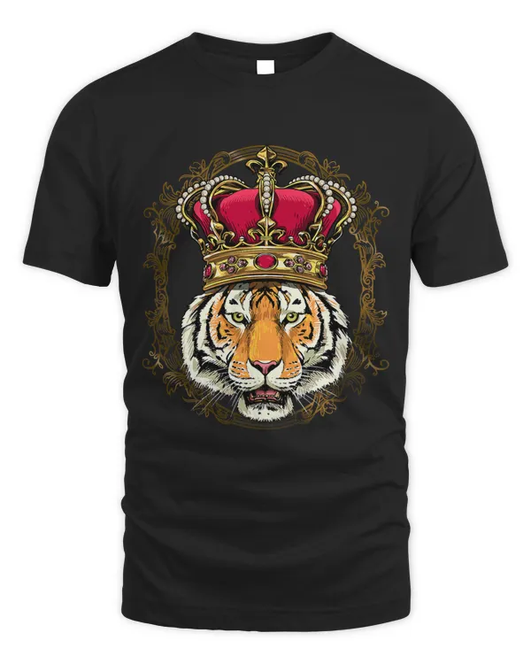 King Tiger Wearing CrownQueen Tiger Animal 514