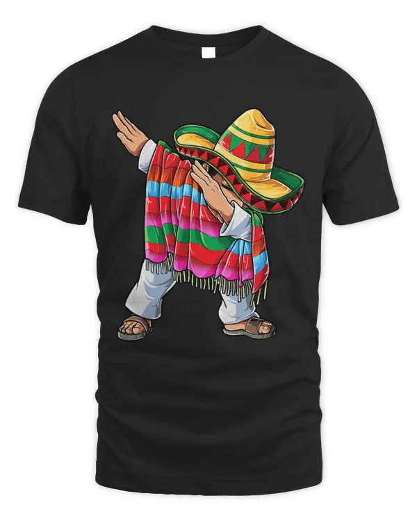 Dabbing Mexican Poncho Cinco de Mayo Men Women Dab Sombrero