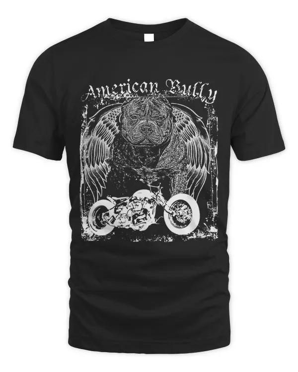 Americana American Bully Breed Motorcycle bobber t shirt