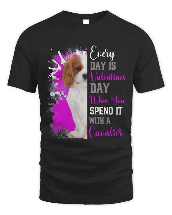 Funny Valentines Day Cavalier Mom Mother Cute Pink Fancy 2