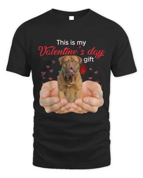 Cute Dogue de Bordeaux This Is My Valentines Day Pajama