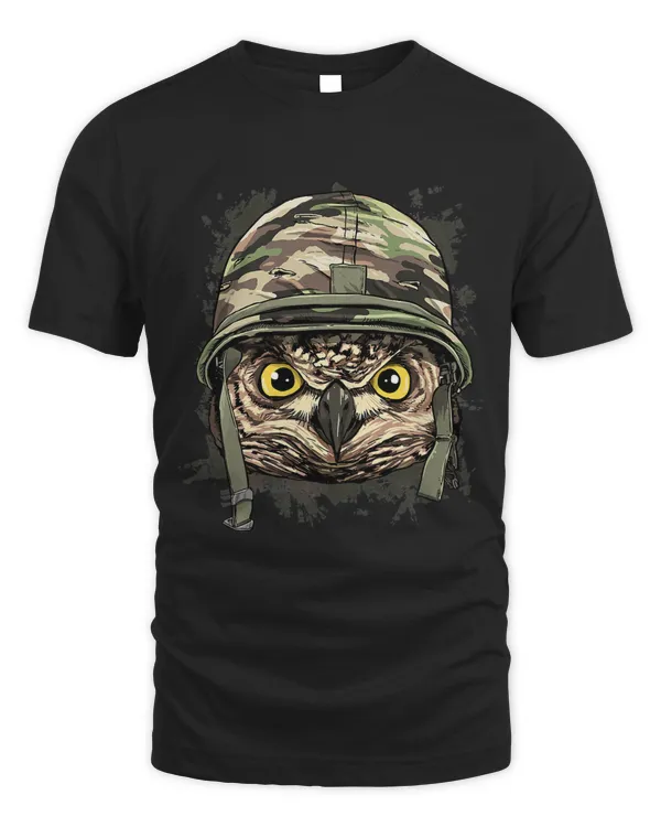 Owl Soldier Veteran Army Owl Bird Lover 625