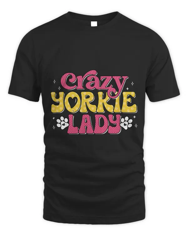 Crazy Yorkie Lady Funny Yorkshire Terrier Mama Dog Mom