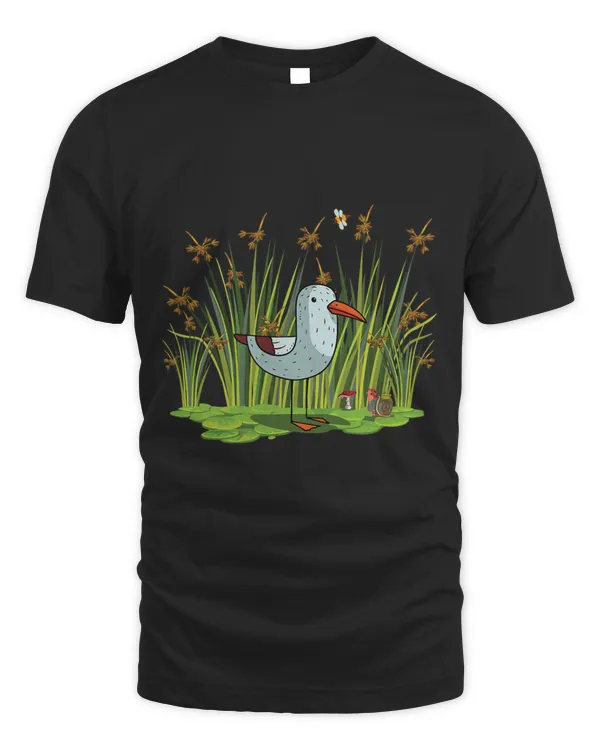 Cottagecore Swamp Bird Relaxing in Countrycore Aesthetic