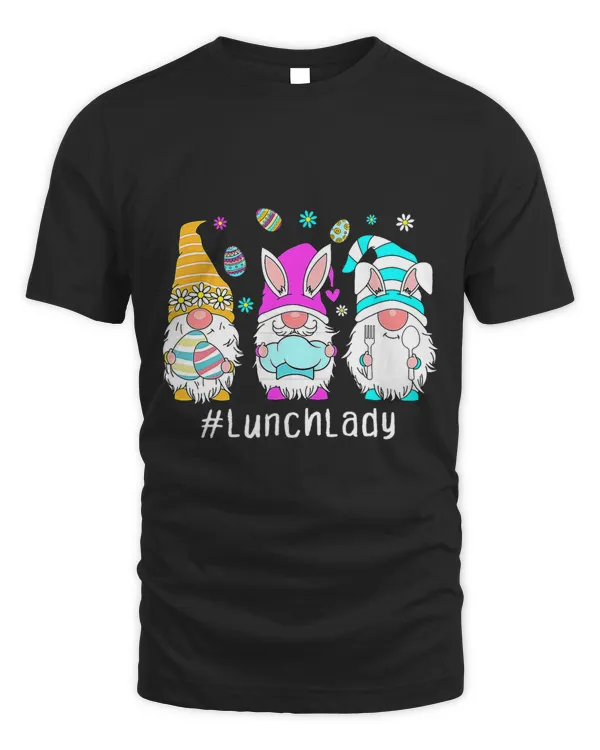 Easter Day Gnome Love Lunch Lady Women Matching