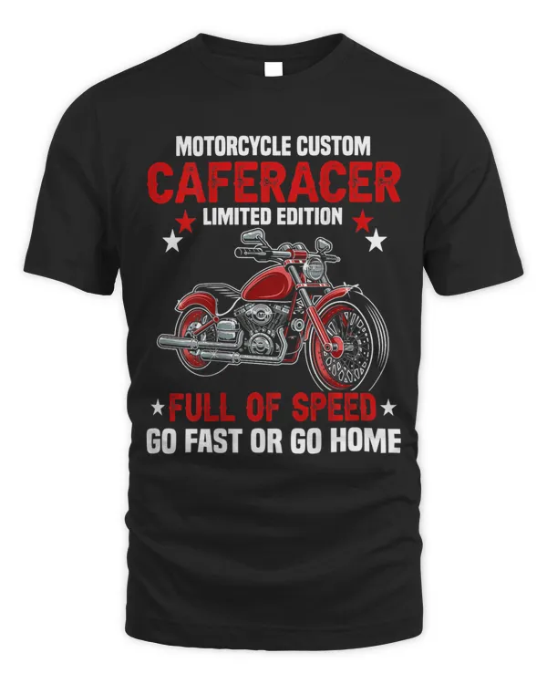Backprint Motorcycle custom go fast or go home
