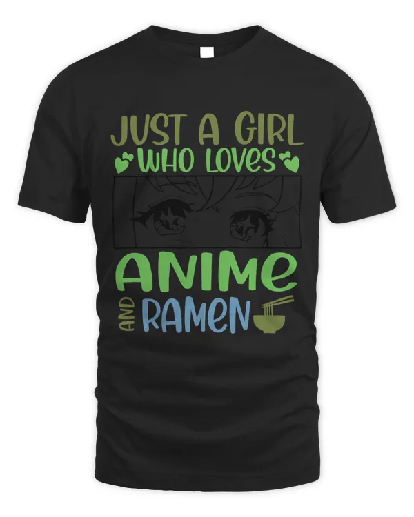 Just A Girl Who Loves Anime and Ramen Japanese Art Kawaii 3 9