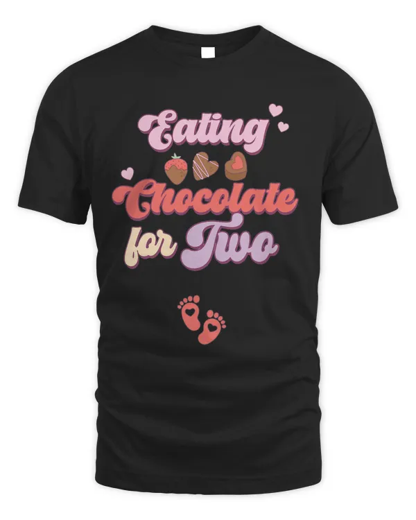 Eating Chocolate For Two New Mom Pregnant Valentines Day