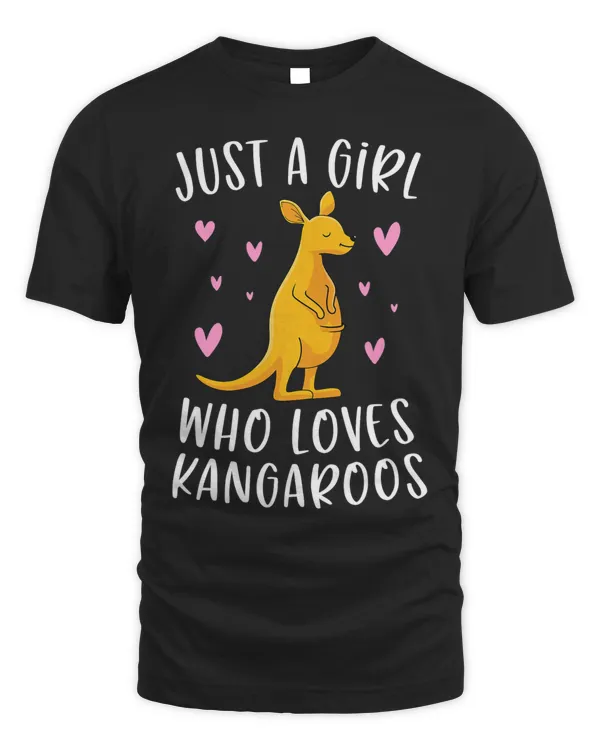 Kangaroo Shirt For Girls Just A Girl Who Loves Kangaroos