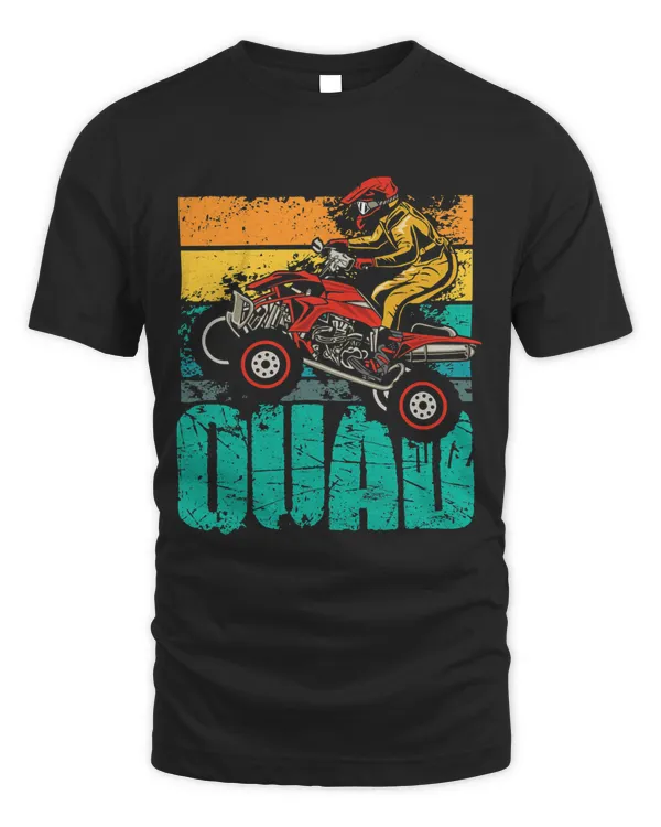 Funny Quad Retro Quad Riding Four Wheeler ATV for Boys Men