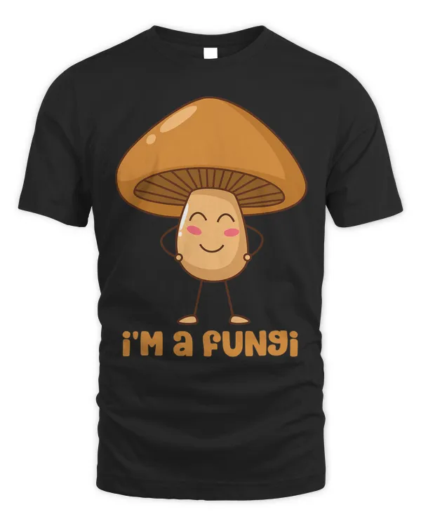 Funny Cartoon Mushroom Im A Fun Guy Bad Food Pun