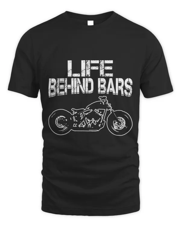 Life Behind Bars t shirt Bobber t shirt Motorcycle tee