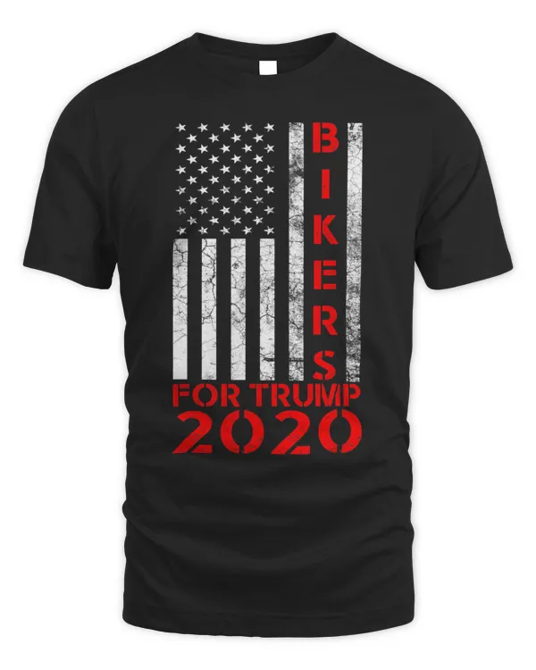 Bikers For Trump 2020 American Flag Conservative Motorcycle