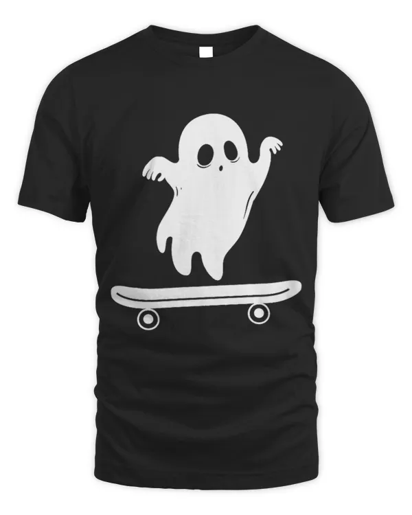 Ghost Skateboard Halloween Costume Men Women Skateboarding