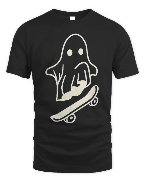 Ghost Skateboard Lazy Halloween Costume Funny Skateboarding 37