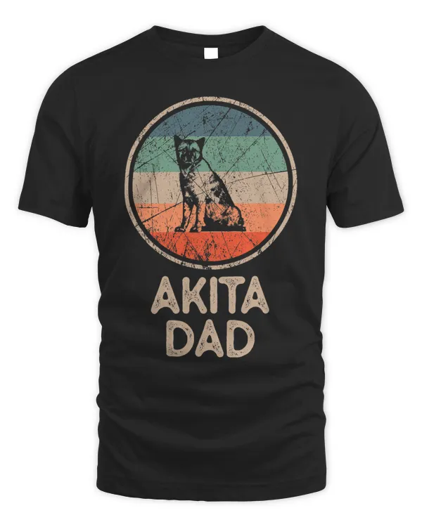 Akita Dog Vintage Akita Dad