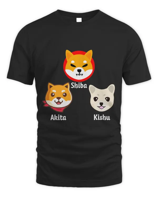 Shiba and Akita Inu & Kishu Dog Familly Hodl Crypto Hodlers