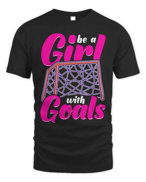 Be A Girl With Goals Pink Heart Shape Soccer Ball