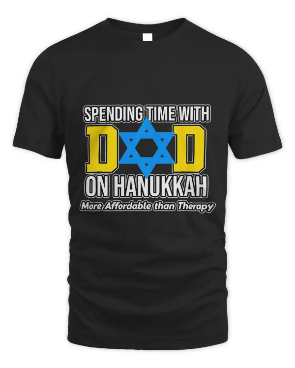 Spending Time With Dad On Hanukkah Jewish Jew Family Graphic