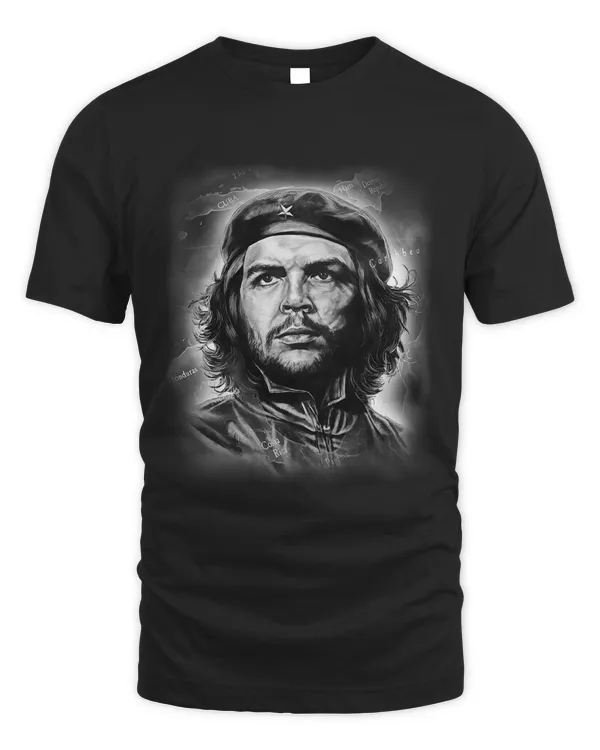 T Shirt Che Guevara South America Communism Expansion Map
