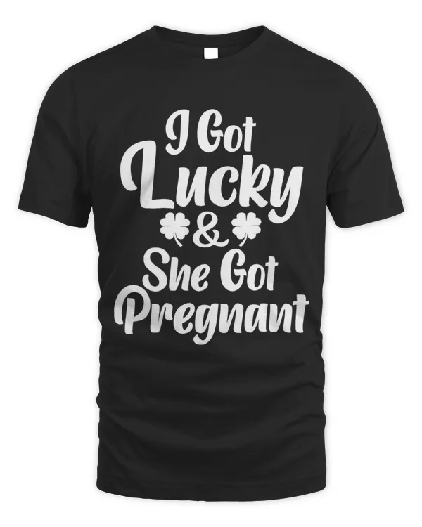 St Patrick Day Lucky Couple Pregnancy Announcement Green