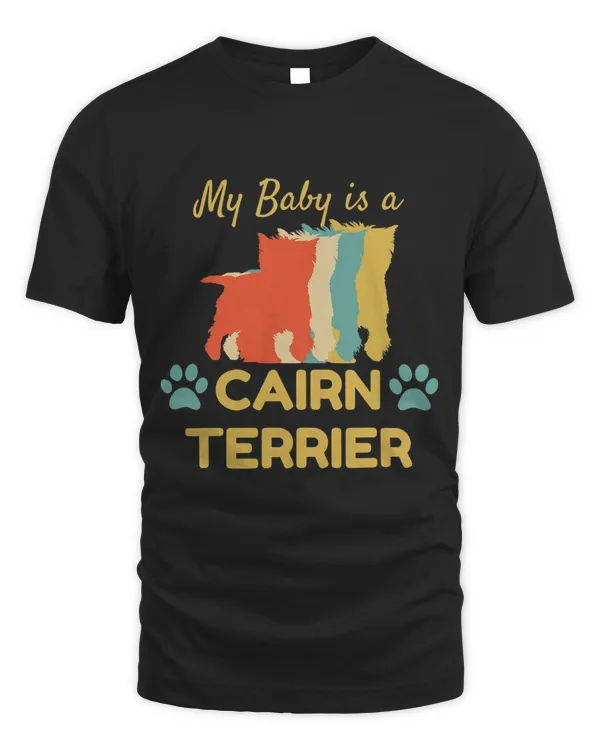 My Baby is a Cairn Terrier Dog Breed Vintage Design