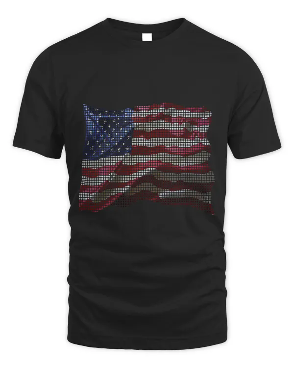 T Shirt Digitize Patriotic Flag of the United States America
