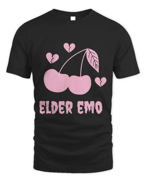 Elder Emo Goth Funny Pro Aging Cherries Fruit Cute Pink