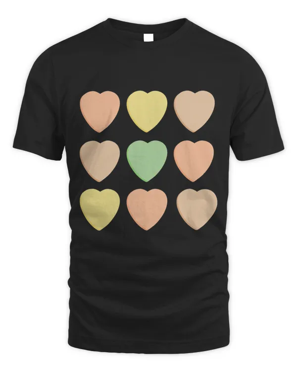 Earth Tones Colors Happy Valentines Day Hearts