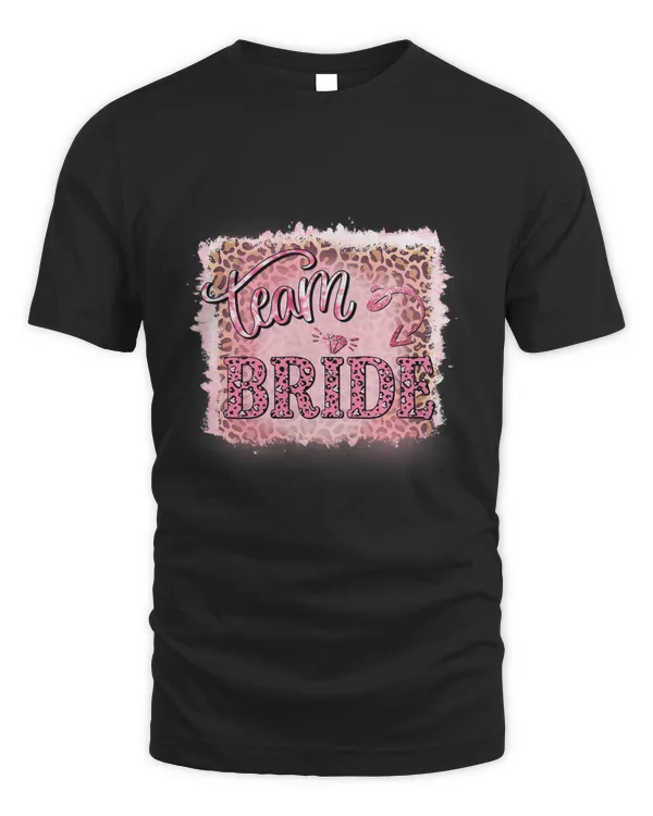 Team Bride Leopard Print Pink Bachelorette Future Bride
