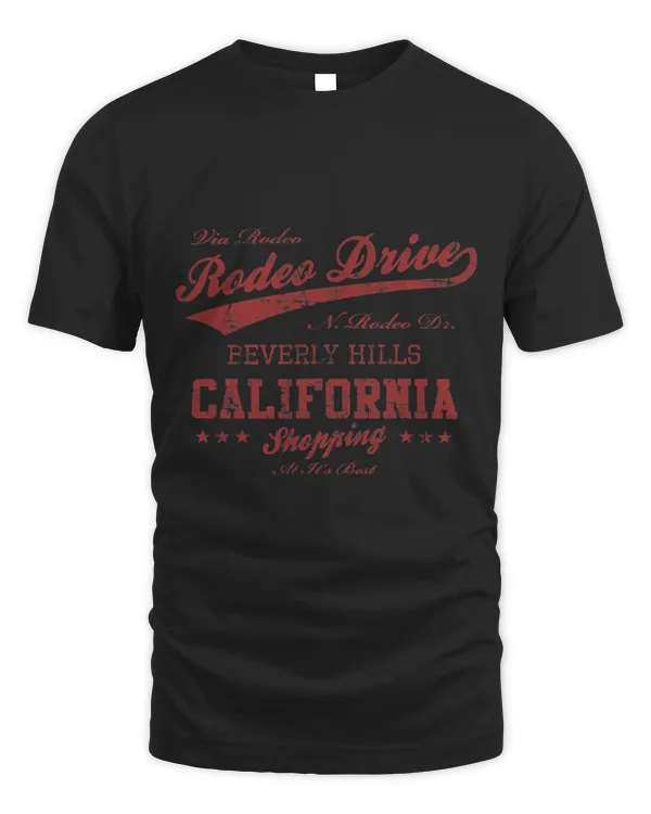 Rodeo Drive Beverly Hills California Distress Logo