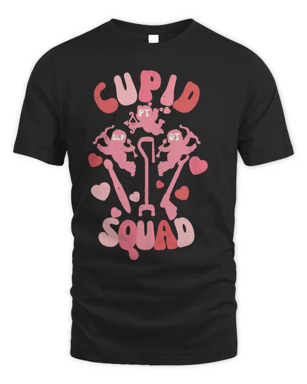 Funny Cupid Squad Happy Valentines Day SLP PT OT Therapist