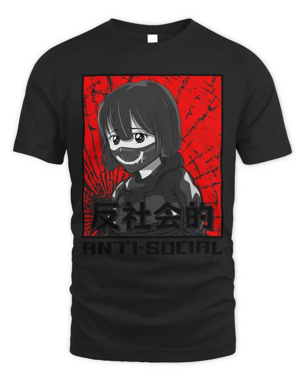 Anti Social Japanese Sad Anime Girl Emo Goth Soft Grunge