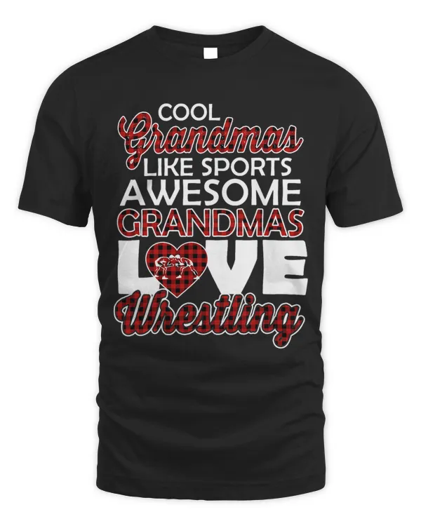 Awesome Grandmas Love Wrestling Funny Wrestler Grandma