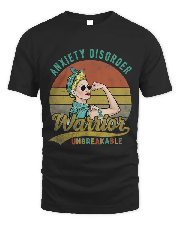 Anxiety Disorder Warrior Unbreakable Awareness Vintage