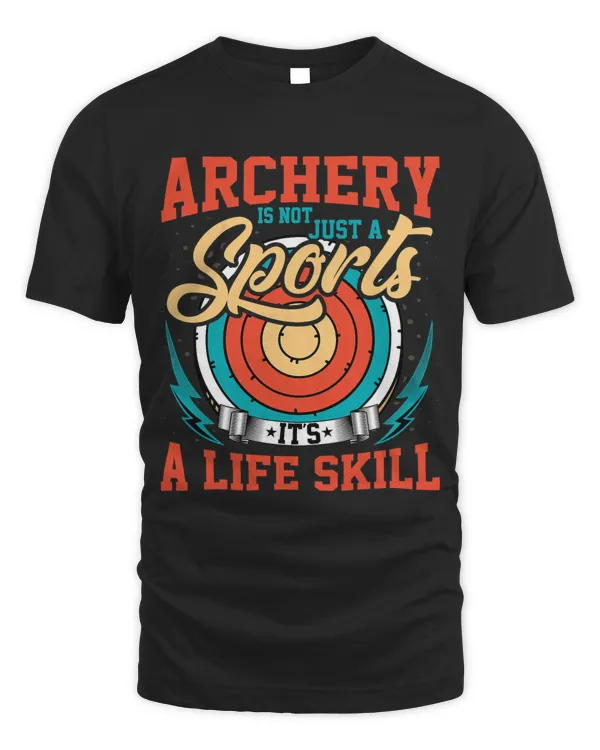 Archer Archery Its a Life Skill Retro Vintage Archery Lover