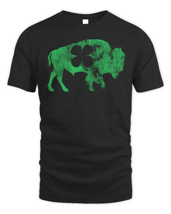 Buffalo Shamrock St. Patrick's Day Irish Saint Paddy's Bison Sweatshirt