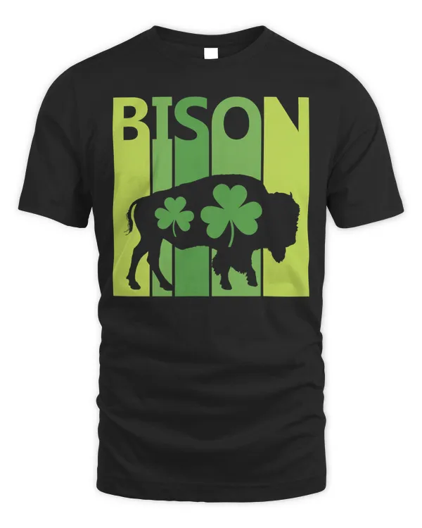 Lucky Bison St Patrick's Day T-Shirt Irish Gift