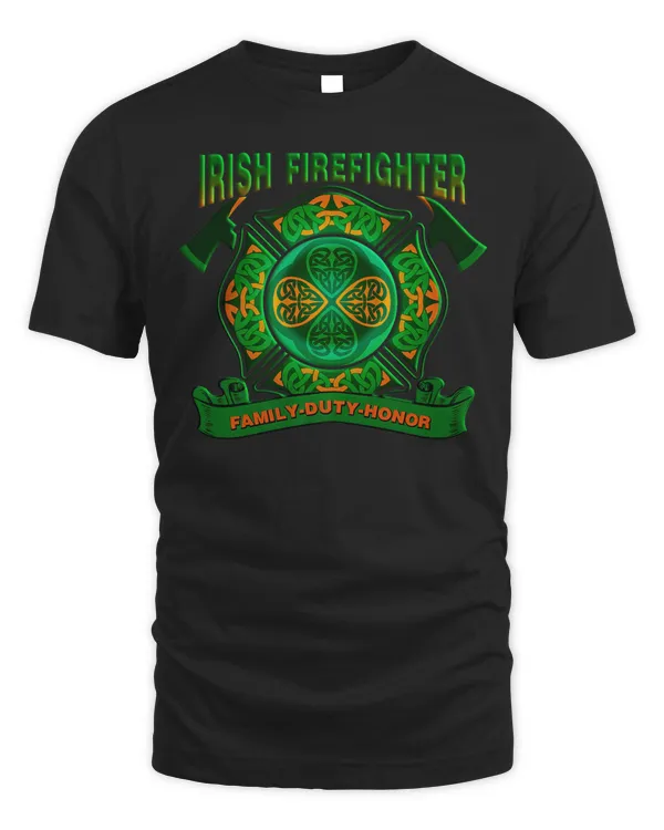 Irish Firefighter T Shirt For St Patrick's Day Gifts