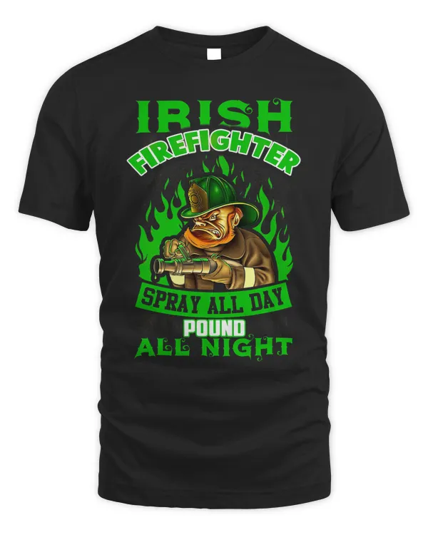 Irish firefighter st. patrick's day t-shirt