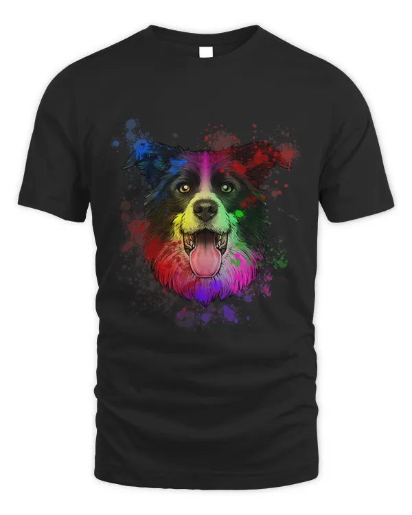 Portrait of a Border Collie Breed Dog Gift