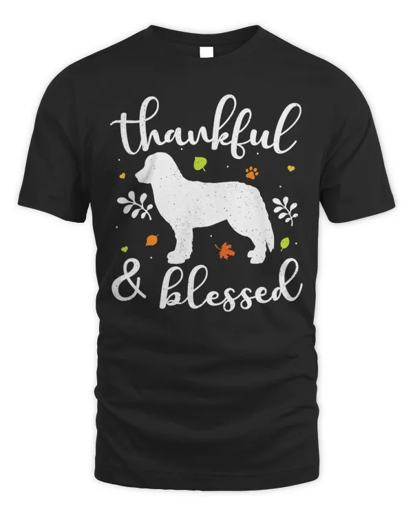 Bernese Mountain Thanksgiving Dog Thankful Blessed Mom Gift T-Shirt