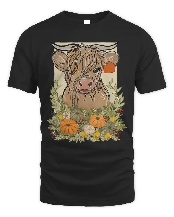 Cow Pumpkin Shirt, Thanksgiving Cow T-Shirt