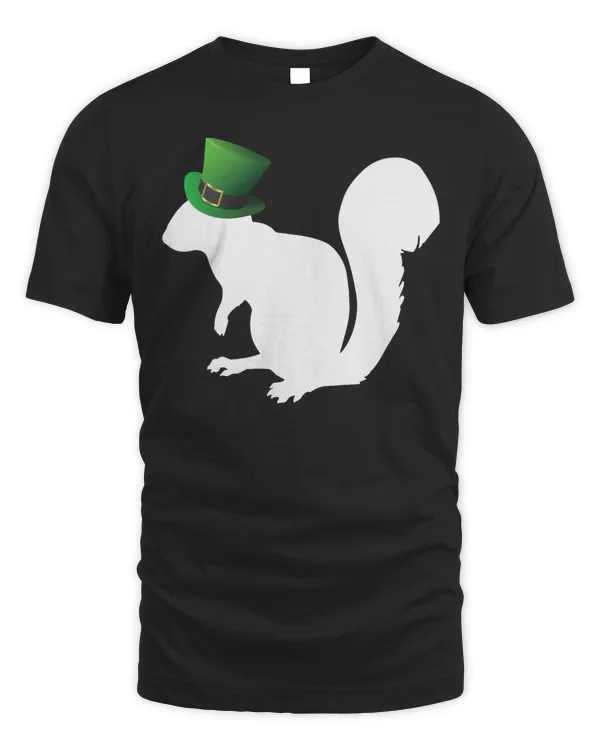 St Patricks Day Squirrel Shirt - Lucky Squirrel Irish Tee T-Shirt